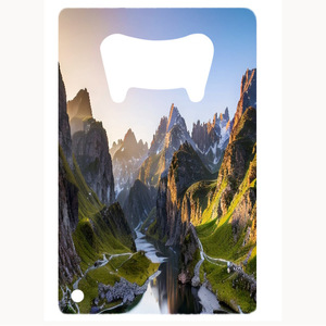 Credit Card Style Bottle <b>Opener</b> Stainless Steel Portable Flat Shape With Logo Printing For Beer Cap Opening - Product Image 4