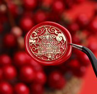 Meilleures ventes : Tête de sceau à la cire à motif vintage, série culturelle et créative style Chine-Chic