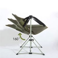 Chaise de camping portable de haute qualité pour l'extérieur, dossier réglable, pliable, chaise à bascule pour adultes et enfants