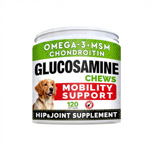 Glucosamin & Chondroitin Weichkaubonbons für Hunde & Katzen - MSM + Omega-3 Fischöl für Gelenkreparatur & Haut- & Fellgesundheit - Product Image 1