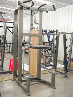 Máquina de Entrenamiento Ajustable y Resistente de Acero para Sentadillas y Dominadas, con Pila de Pesas de 138 kg, para Entrenamiento de Brazos, Espalda y Pecho - Uso Comercial Seguro Kaishi HM-3022