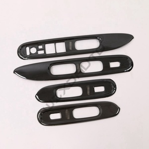 WZXD <b>Window</b> Switch Shift Knob Garnish Trim Black Steel Brushed for Brio 2019 2020 - Product Image 3