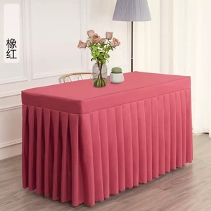 Housse de table carrée en spandex sur mesure de 6 pieds, en polyester tissé, lavable, pour les événements de mariage, les hôtels, les applications de marquage en extérieur - Product Image 4
