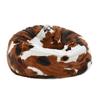 Fauteuil pouf en similicuir, ottoman 100x120cm, chaise longue de sol surdimensionnée en peluche, housse amovible et lavable, OEM ODM personnalisé