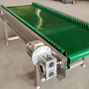 Le convoyeur à bande de PVC de vert plat/aluminium profile le système de convoyeur pour la chaîne de production industrielle d'assemblage - Product Image 1
