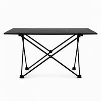 Table pliante en aluminium robuste, portable, pour cuisine, salle à manger, camping en plein air, avec pieds en forme de X, pour la randonnée, la pêche, le pique-nique, les voyages