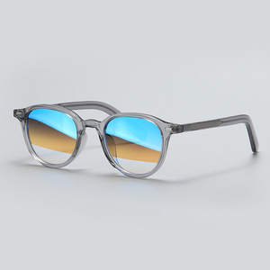 Lunettes de soleil rectangulaires à monture intégrale avec verres dégradés, protection anti-UV, motif uni, style punk, unisexe, adulte - Product Image 3
