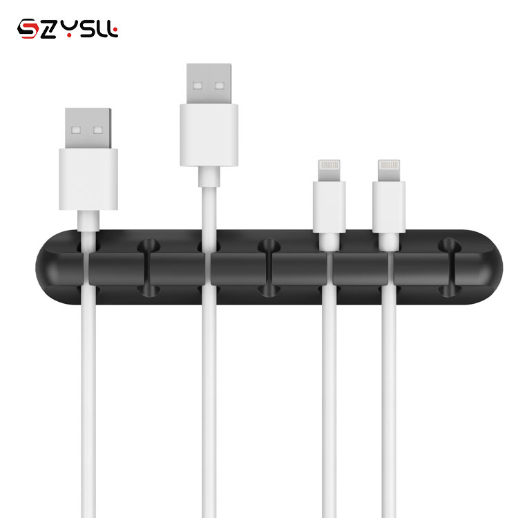 Силиконовые Многоцелевое Управление ногтей ПВБ зажим самоклеящиеся кабельные зажимы