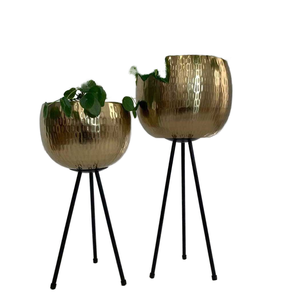 Hot Seller Handicrafts Classic <b>Large</b> Metal Iron Outdoor Floor Planters Garden <b>Pots</b> Drainage Hole Custom Logo In Factory Price - Product Image 1