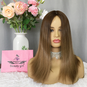 Israel-Peluca de cabello humano con encaje frontal, pelo 100% remy europeo, marrón y <span class=keywords><strong>Rubio</strong></span>, envío gratis - Product Image 6