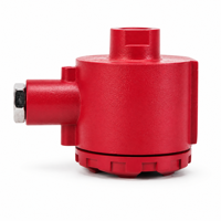 Boîtier de transmetteur en aluminium rouge sur mesure usiné CNC JXD pour instrumentation de capteur de niveau de pression industriel