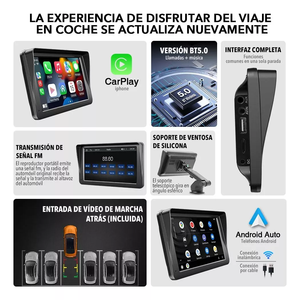 Registratore Video Wireless Portatile da 7 Pollici con Navigatore GPS, Lettore MP5 per Auto, Android Auto, CarPlay, Tablet Multimediale HD 1080p - Product Image 3
