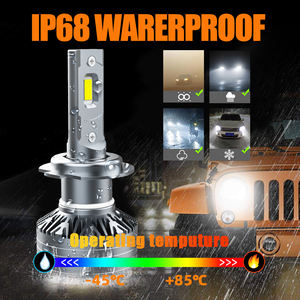 หลอดไฟหน้า LED <span class=keywords><strong>T2</strong></span> H1 100W 6000K 10000Lm bombillo LED H3 H4 H7 H11 HB3 HB4 9005 hir2 9006ไฟ LED 9012พร้อม CANbus - Product Image 5