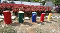 Terrain de jeu extérieur Instruments de musique Jardin sensoriel Batterie arc-en-ciel Instrument d'extérieur pour enfants Coloré Intérieur Extérieur Sans limite d'âge