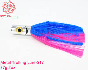 Señuelo de Pesca SXY FISHING S17 de 10 Pulgadas, Señuelo de PVC para Pesca en Aguas Profundas, Señuelo de Cabeza de Plástico para Pesca de Grandes Peces, Señuelo de Arrastre para Marlin, Atún y Lubina - Product Image 4