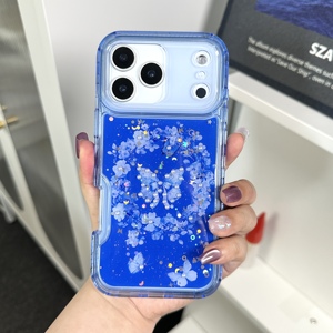 Chống Sốc 360 Bling Trường Hợp Điện Thoại Cho <span class=keywords><strong>Iphone</strong></span> 17 Pro Max 16 15 14 Cộng Với Tùy Chỉnh Bướm Điện Thoại Di Động Bìa - Product Image 4