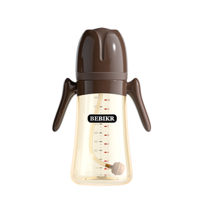 Biberón de gel de sílice de alta temperatura sin BPA de 300ml de calidad superior, protector dental anticólico, biberones aprobados por el médico - Product Image 2