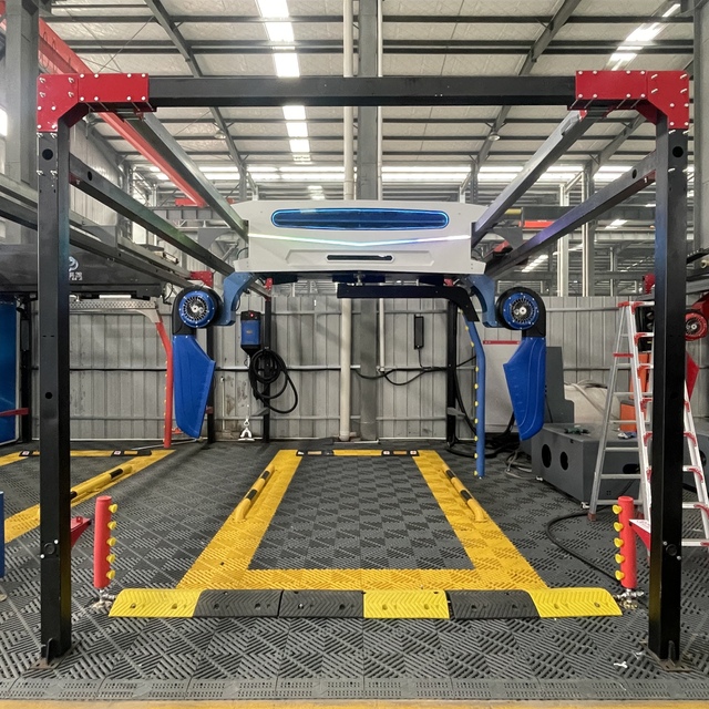 High-Quality Pump Fully Automatic 24/7 Touchless Car Wash Machine | 360° Rotating High-Pressure Cleaning