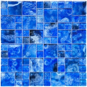 Piastrelle a Mosaico in Vetro Quadrate Personalizzate per Piscine, Mosaico in Vetro per Progetti di Piscine - Product Image 4
