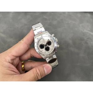 Reloj de Pulsera de Acero Simple para Hombre y Mujer, Diseño Mecánico de Tres Ojos, Elegante y Moderno - Product Image 4