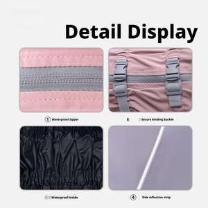 बड़ा कुत्ता वाटरप्रूफ विंडप्रूफ पॉलिएस्टर वर्षाकोट. आधुनिक क्लासिक पूर्ण शरीर 4-पैर मध्यम और बड़ी नस्लों के लिए कवर - Product Image 4