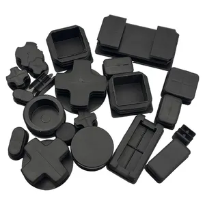 China supplier High quality custom color size plastic pipe plugs black square round pipe plugs