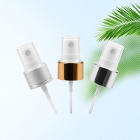 Flacon pulvérisateur en plastique PET 100ml 150ml 200ml, bleu, marron, pour cosmétiques et parfums, avec bouchon pulvérisateur doré ou argenté