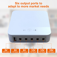 WGP Mini Ups 6 Output Port Dc USB 5V DC 5V 9V 12V 19V 12V Ups untuk Router Wifi dan Modem ONU