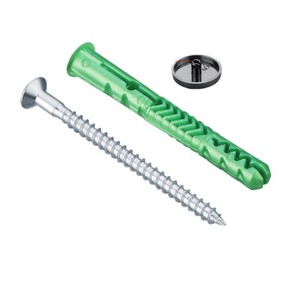 Vis d'expansion pour armoires avec couvercles, 8x80mm, attaches murales multifonctions en plastique, quincaillerie de fixation pour tiroirs - Product Image 3