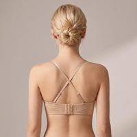 Soutien-gorge confortable, respirant, uni, demi-bonnet, sans armatures, push-up, sans coutures, pour tous les jours