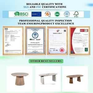 <span class=keywords><strong>Table</strong></span> à manger en MDF mélaminé OKAY, plateau anti-rayures et imperméable, pieds en métal, pour <span class=keywords><strong>la</strong></span> maison et les restaurants - Product Image 3