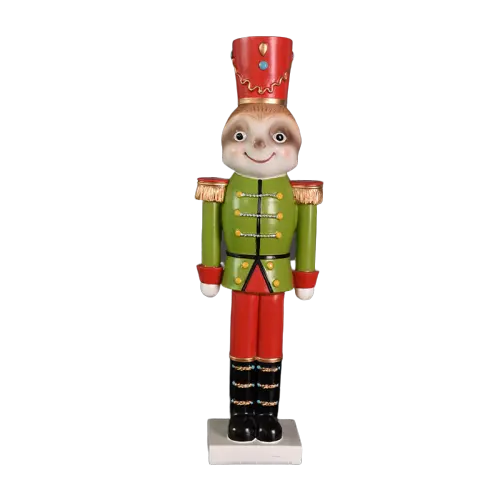 Kaufen 2 erhalten 1 freies poly harz weihnachten dekorationen Sloth Soldat Statue für home moderne dekoration
