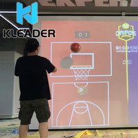 Terrain de basket-ball interactif 3D, projection de cartographie, jeux de basket-ball, LEDSSPORT, tir, arène VR, mur de projection immersive
