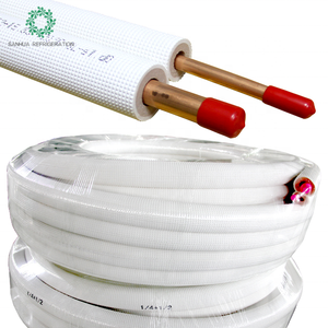 Tuyau de cuivre pré-isolé pour climatiseur de 20 m, paire de tuyaux en cuivre - Product Image 1