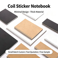 Cuaderno de Papel Desprendible A4 con Espiral, Libro de Almacenamiento de Pegatinas, Logotipo Personalizado, Lote Pequeño, OEM, Muestra Gratuita, Suministros de Papel Kraft