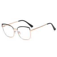 MS 82051 Gafas con montura de metal para mujer Nuevo diseño Colección de moda Gafas ópticas con bloqueo de luz azul