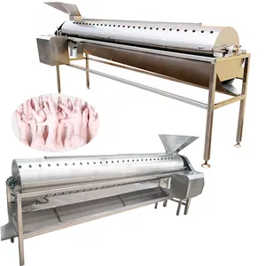 Horizontal Chicken Feet Yellow Skin Remover Slaughterhouse Equipment