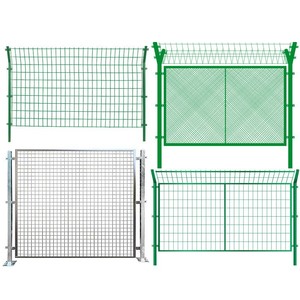 Barrières de sécurité en treillis métallique encadré, ouverture 4 mm, acier à faible teneur en carbone, pour autoroutes et voies ferrées, taille personnalisable - Product Image 1