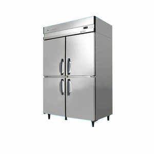 Réfrigérateur de congélateur de cuisine d'hôtel de la double zone 1000L 4 portes d'acier inoxydable profond industriel commercial - Product Image 1