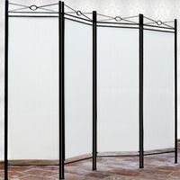 Paravent Pliant Paravent Paravent Espagnol Mur Écran de Confidentialité extérieur métal polyester paravent