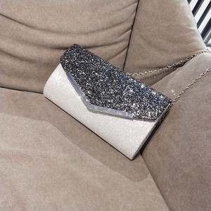 <b>Wedding</b> Shiny Handbags Bridal Metal <b>Clutches</b> Chain Shoulder Bag Golden Sequined Evening Women Bags Envelope <b>Clutch</b> Bag - Product Image 4