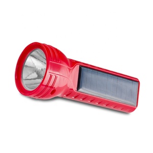 Tigre marca <span class=keywords><strong>mundial</strong></span> recargable plástico mano linterna solar led luz de la antorcha con panel solar - Product Image 5