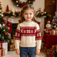 Pull tricoté pour bébés filles et garçons de 1 à 6 ans, à manches longues, imprimé dessin animé, vêtements pour enfants, vente en gros de Noël
