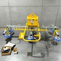 Machine de levage électrique à ventouses pour tôles métalliques et verre, 200 kg - 400 kg, avec 6 ventouses pour grue à flèche