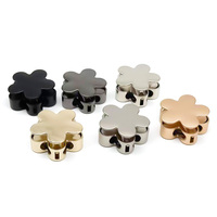 Vente en gros d'attaches en corde métallique pour vêtements fermoirs à ressort en forme de fleur ajustage élastique veste pièces accessoires bouchon