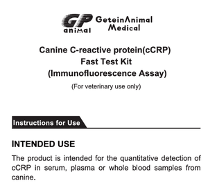 Kit de test rapide Getein pour la protéine C-réactive canine (<span class=keywords><strong>cCRP</strong></span>) (essai d'immunofluorescence) pour la détection quantitative du <span class=keywords><strong>cCRP</strong></span> - Product Image 2
