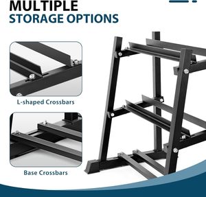 CZFIT High Quality Iron Foldable 3-Tier <b>Dumbbell</b> Storage Rack for Commercial Use Durable Alloy Steel Frame 140x60x90cm - Product Image 5
