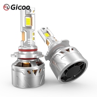 Gicoo X68 Nuevas Bombillas LED para Faros Delanteros de Coche de Alta Potencia, Súper Brillantes de 6000K, Venta al por Mayor de Fábrica, 50000 Lúmenes, H7 H11 9005 H4