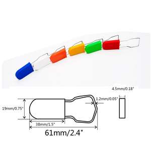 Sceau de cadenas de sécurité en plastique inviolable personnalisé pour conteneurs, fourgons et remorques - Product Image 6