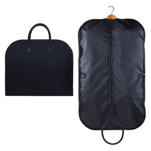 Échantillon gratuit : Housse de vêtement personnalisée noire imperméable en tissu Oxford avec fermeture éclair pour vêtements, manteaux et cadeaux, à prix de gros - Product Image 1
